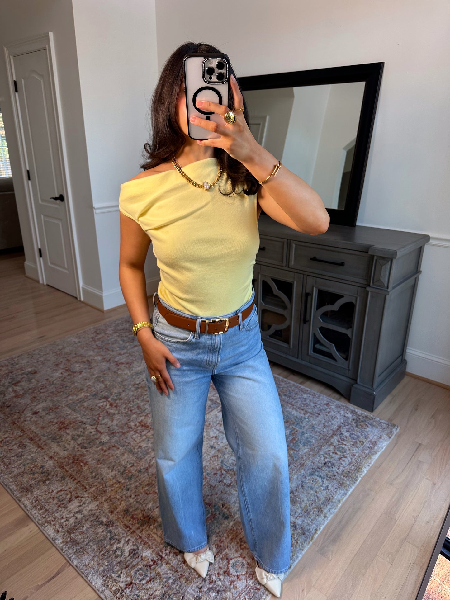 Lemon Crush Off-Shoulder Tank
