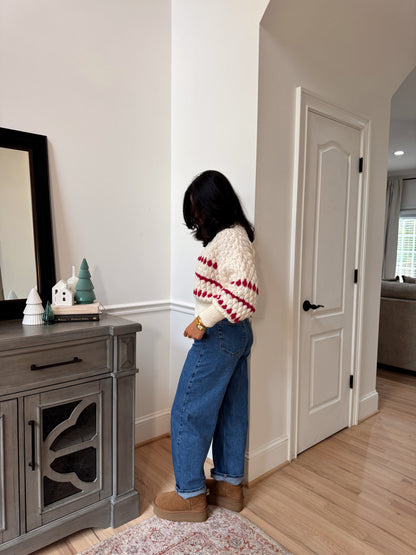 Peppermint Bark Knit Sweater