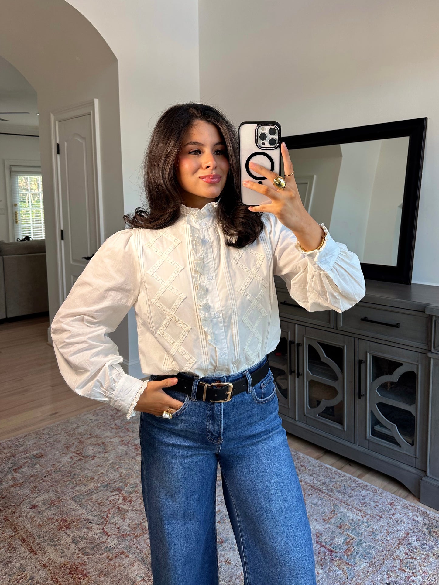 Sunday Brunch Button-Up Top