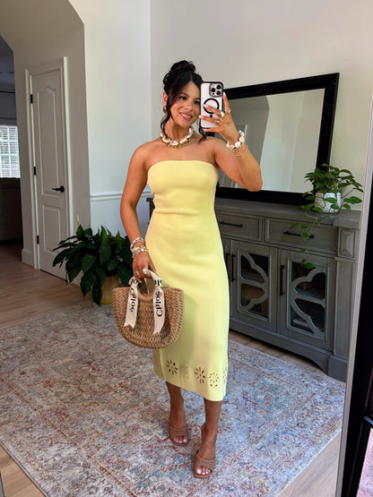Soft Sunrise Knit Midi Dress