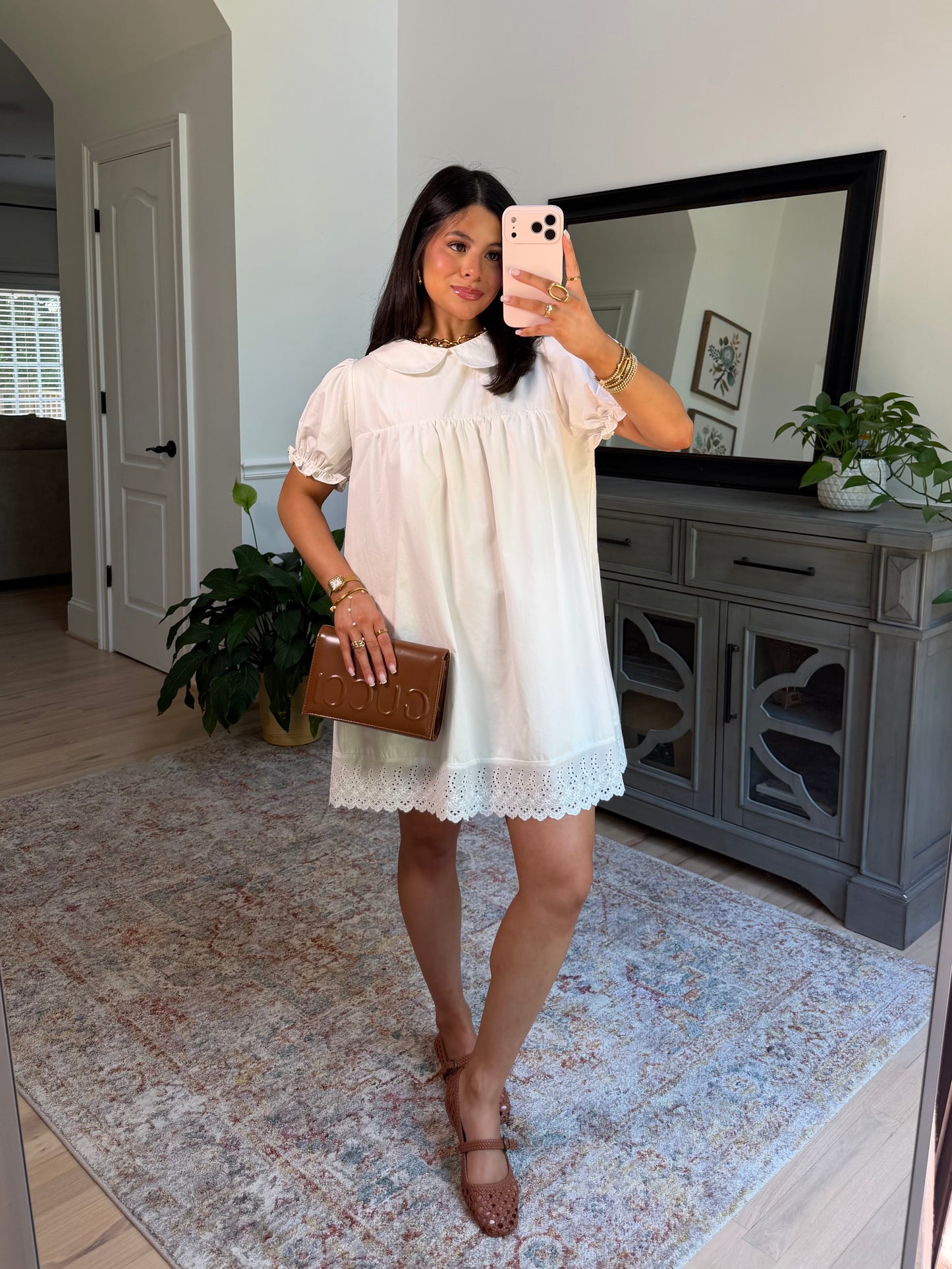 Charming White Babydoll Dress