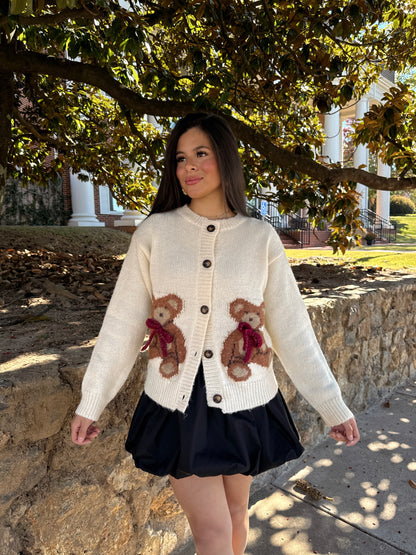 Teddy Bear Ivory Cardigan