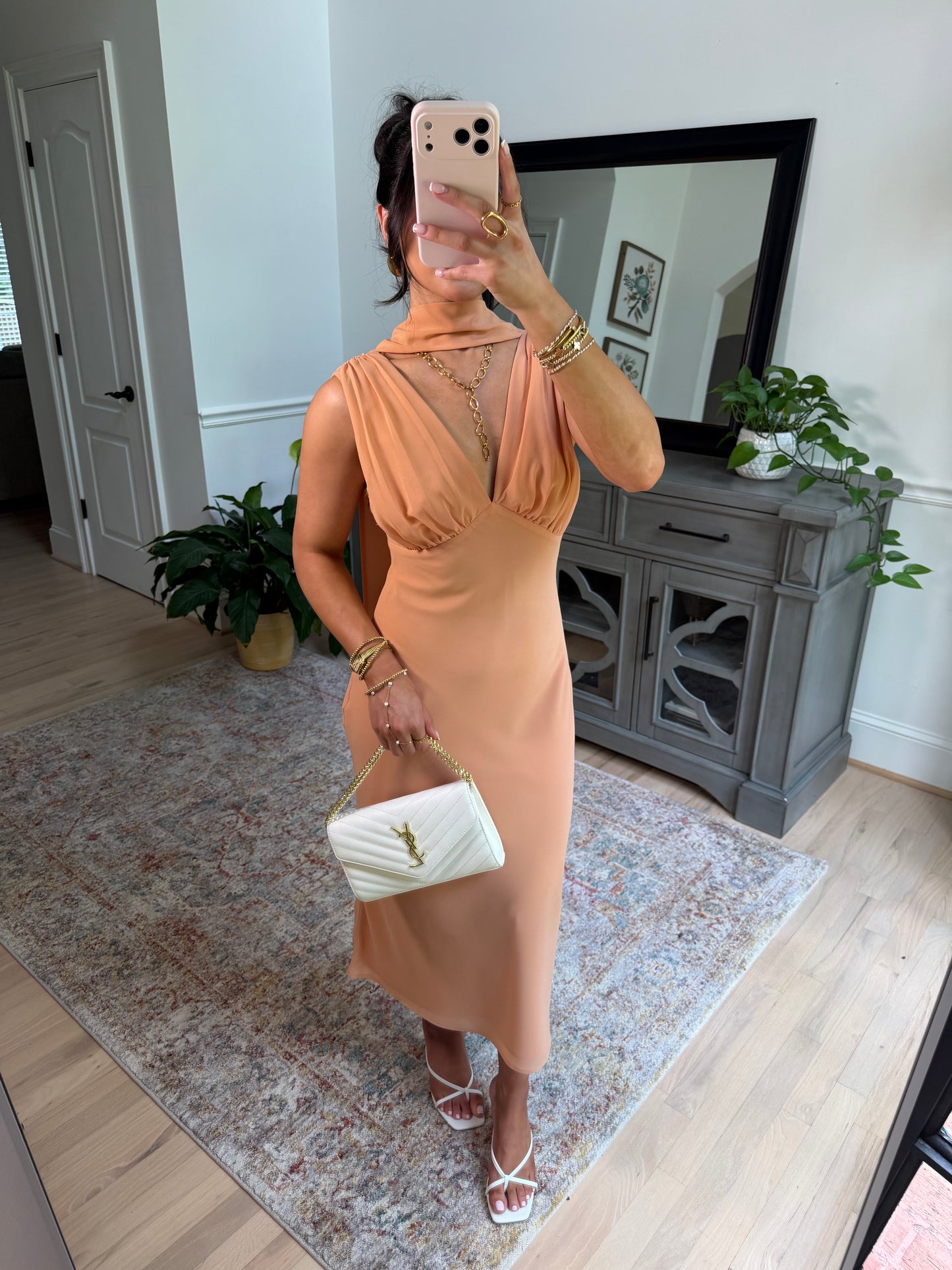 Josephine Scarf Midi Dress