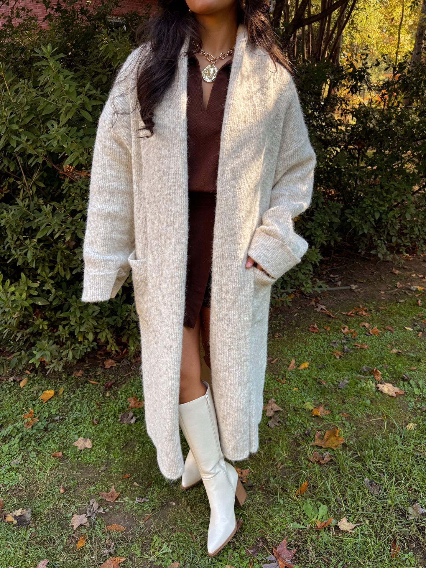 Cozy & Carbed Up Cream Cardigan