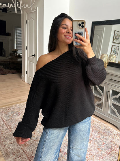 Black Slouchy Sweater