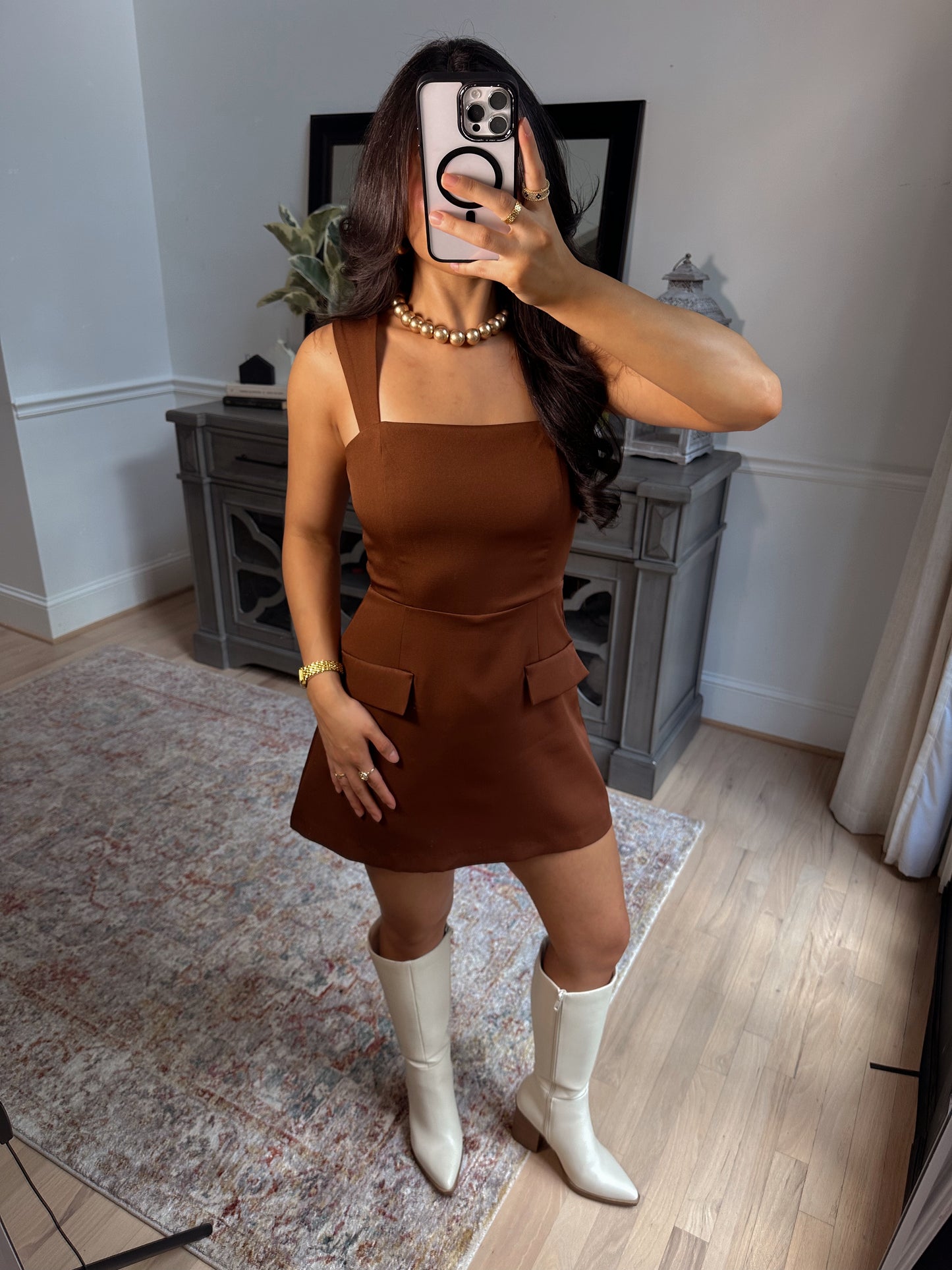 Chestnut Lane Pocket Romper Dress