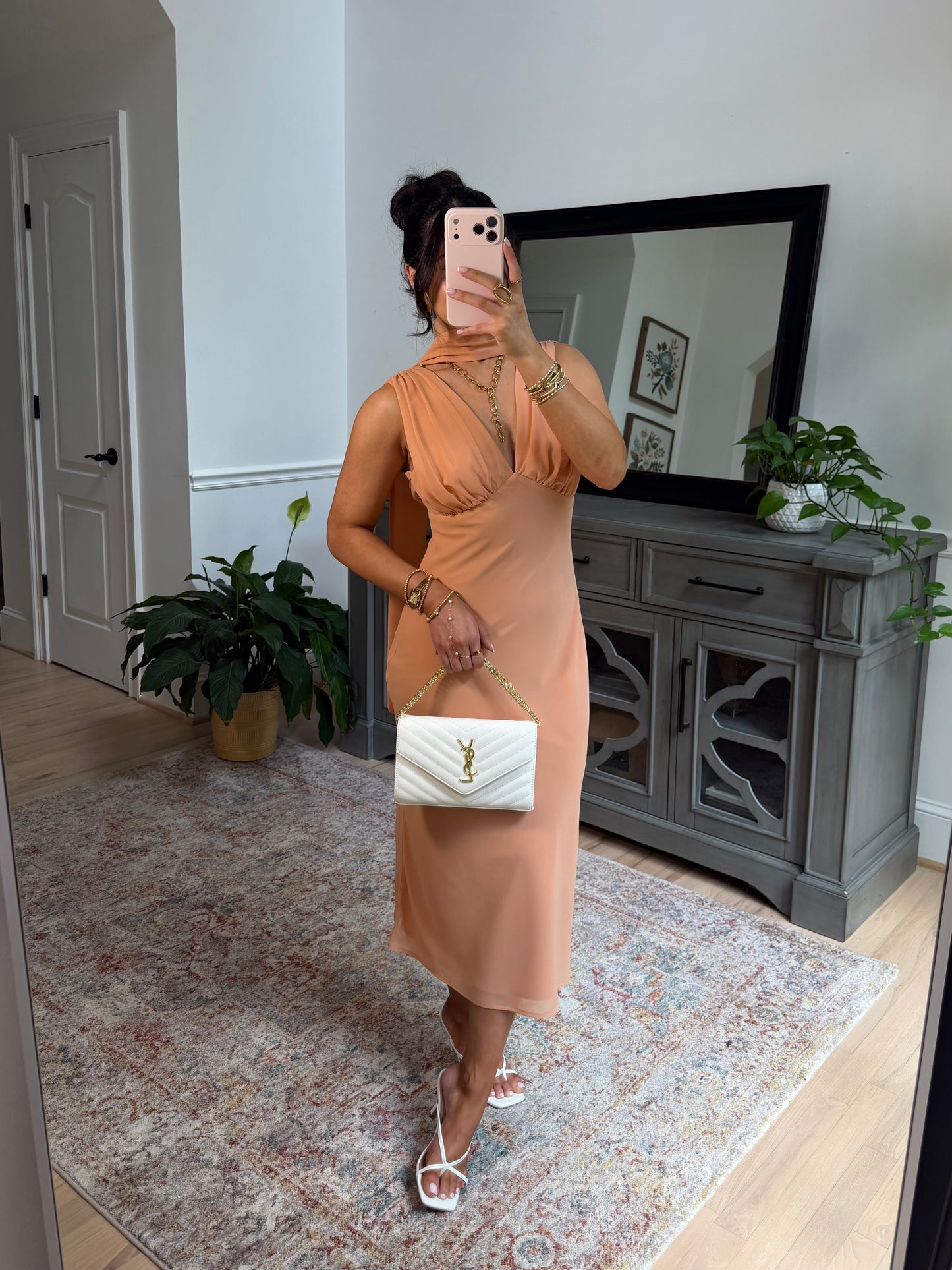 Josephine Scarf Midi Dress