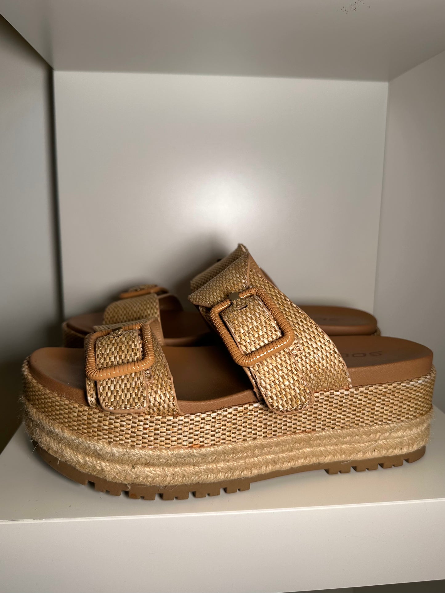 Tan Platform Sandals
