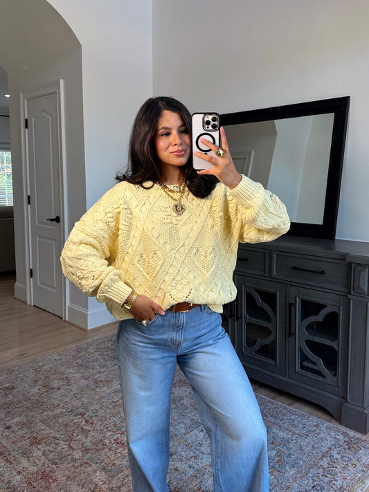 Honey Bloom Knit Sweater