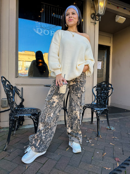 Ivory Slouchy Sweater