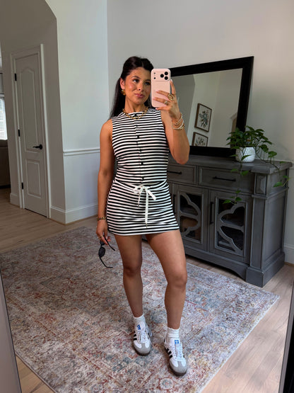 Cool Girl Striped Skort Set