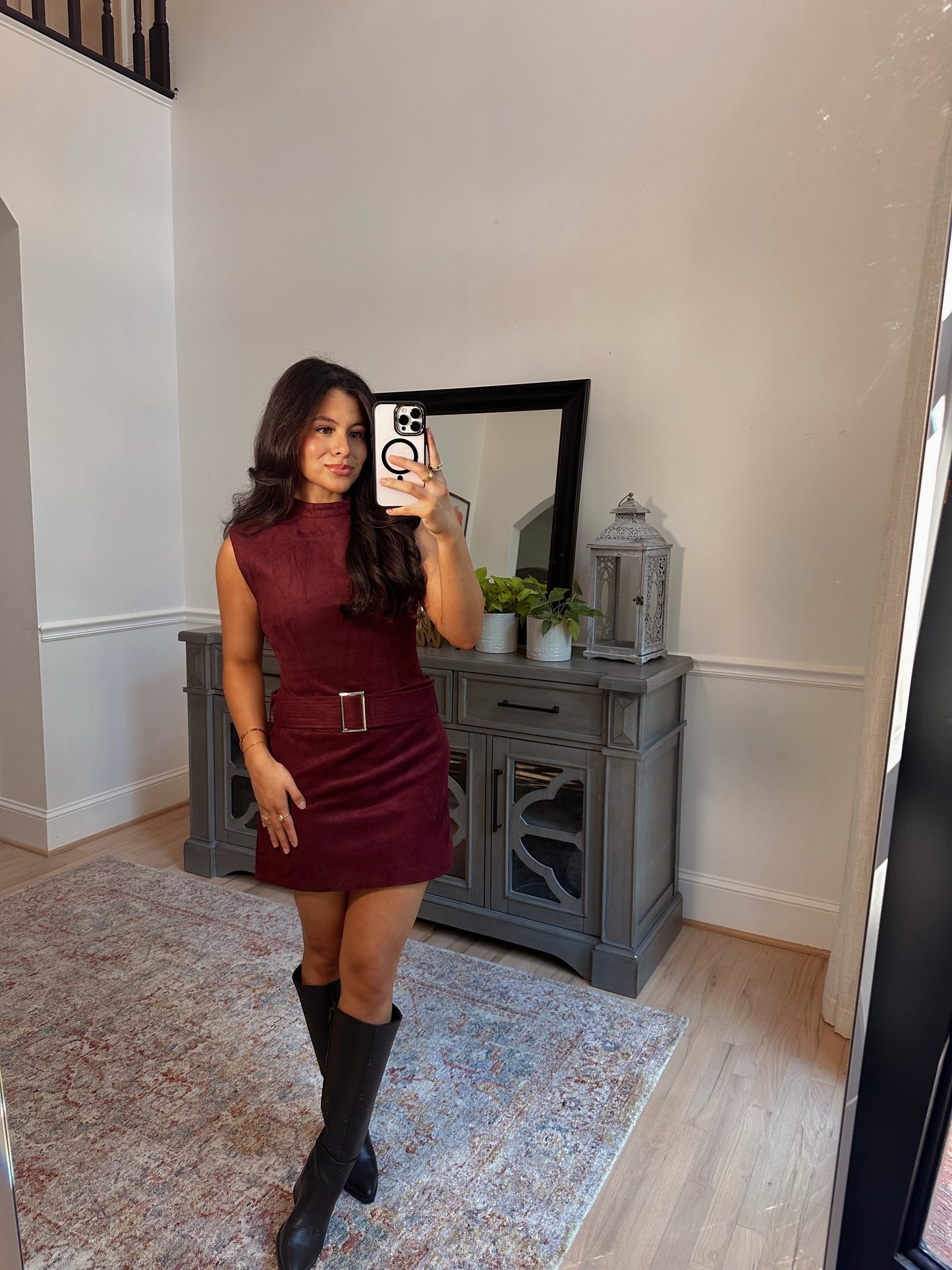 Apple Cider Suede Dress