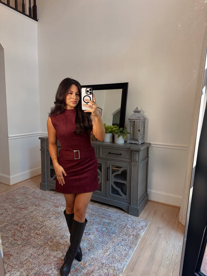 Apple Cider Suede Dress