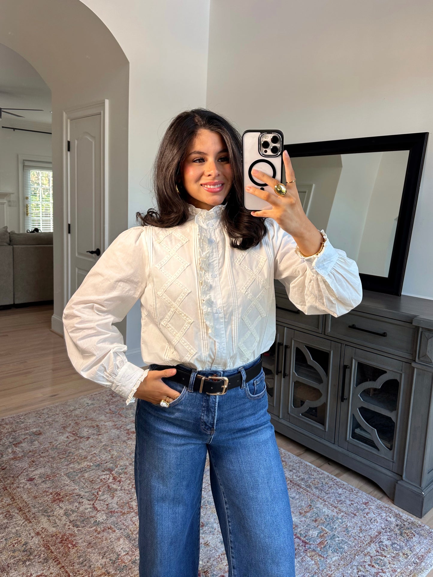 Sunday Brunch Button-Up Top