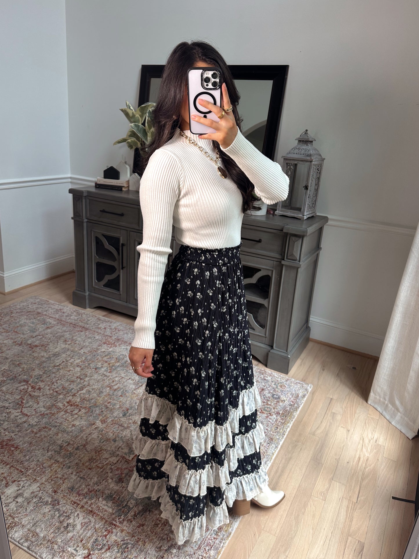 Midnight Garden Maxi Skirt