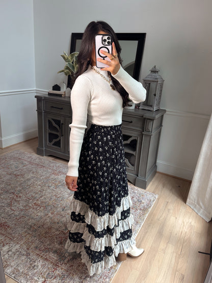 Midnight Garden Maxi Skirt