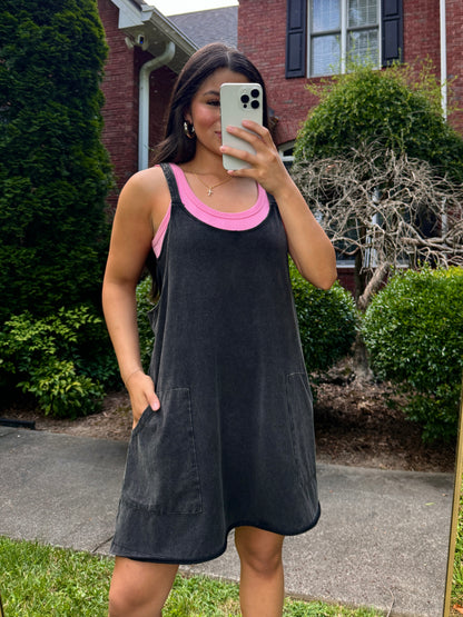 Black Romper Active Dress