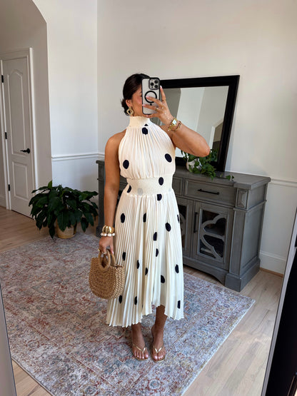 Marquise Polka Midi Dress