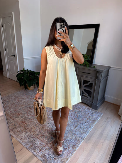 Limone Sorbet Flowy Dress