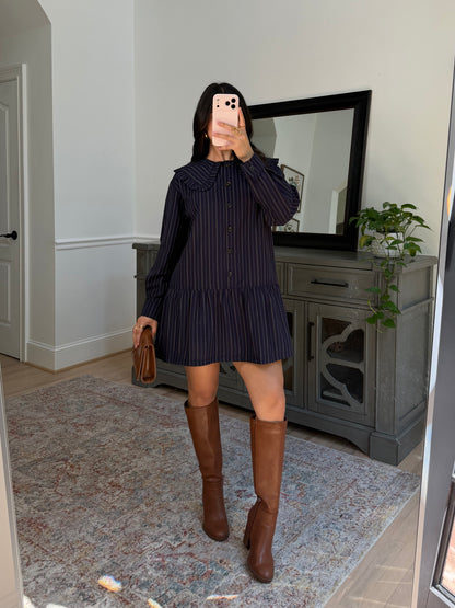 Forest Ember Collared Dress