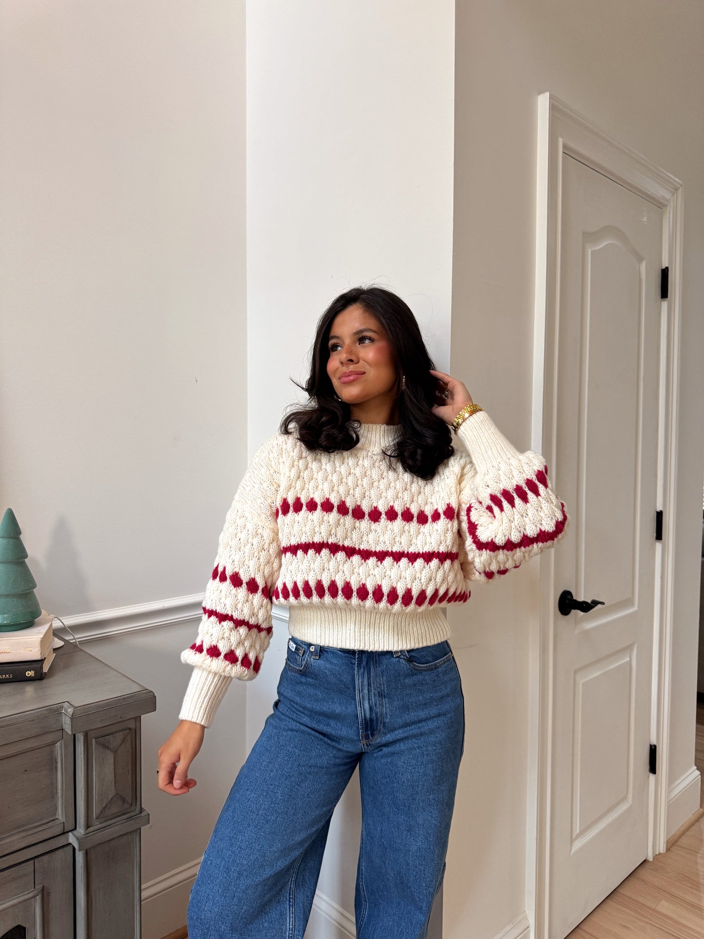Peppermint Bark Knit Sweater