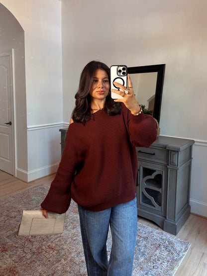 Hot Chocolate Slouchy Sweater