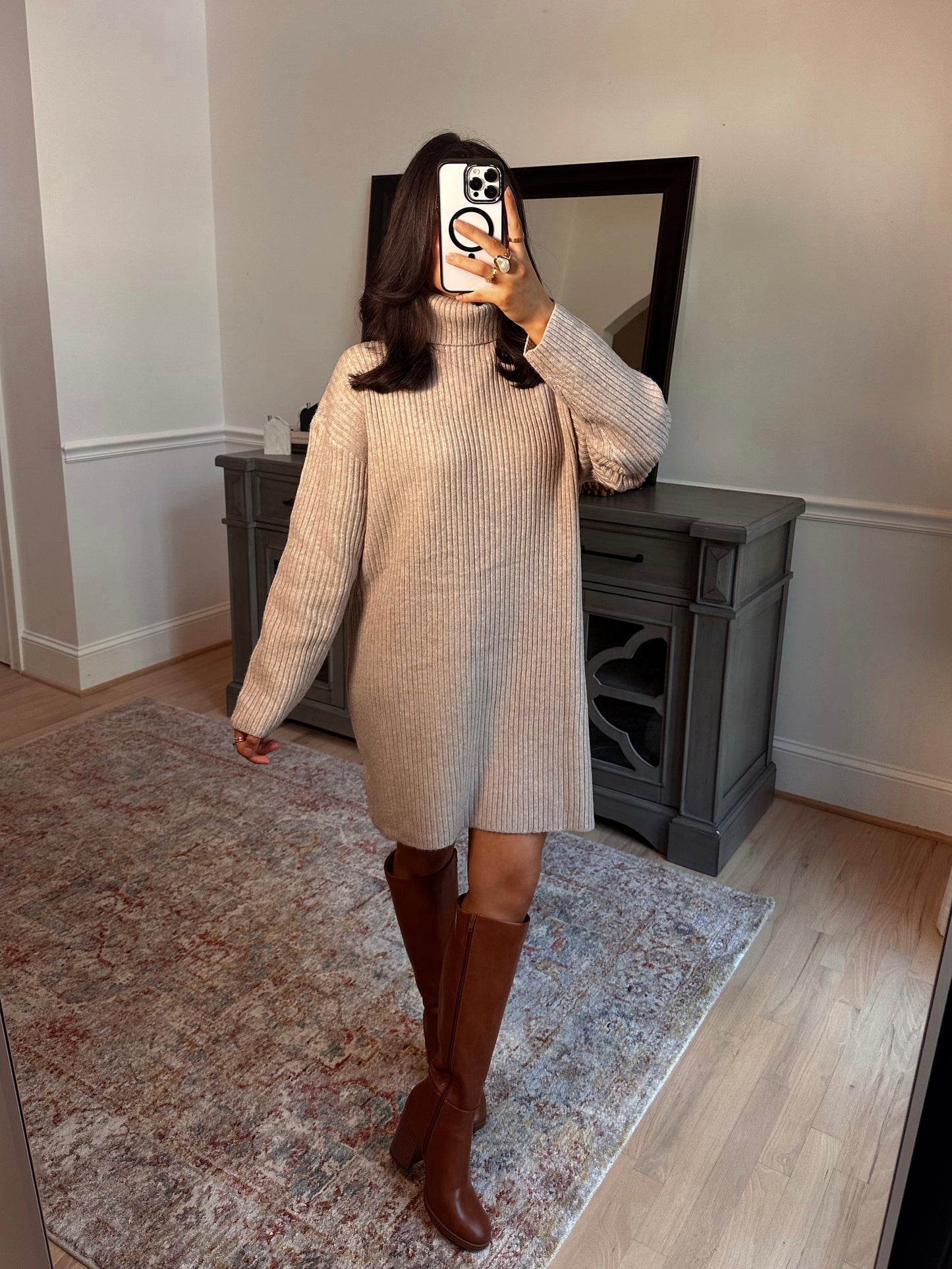 Toasted Marshmallow Sweater Dress