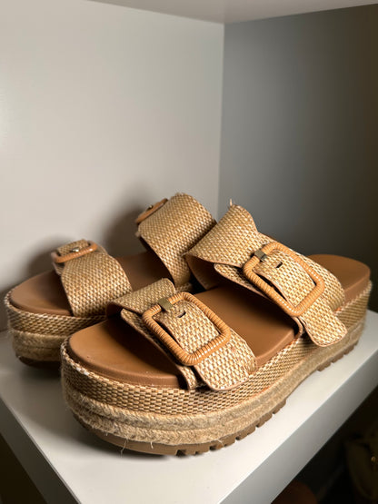 Tan Platform Sandals