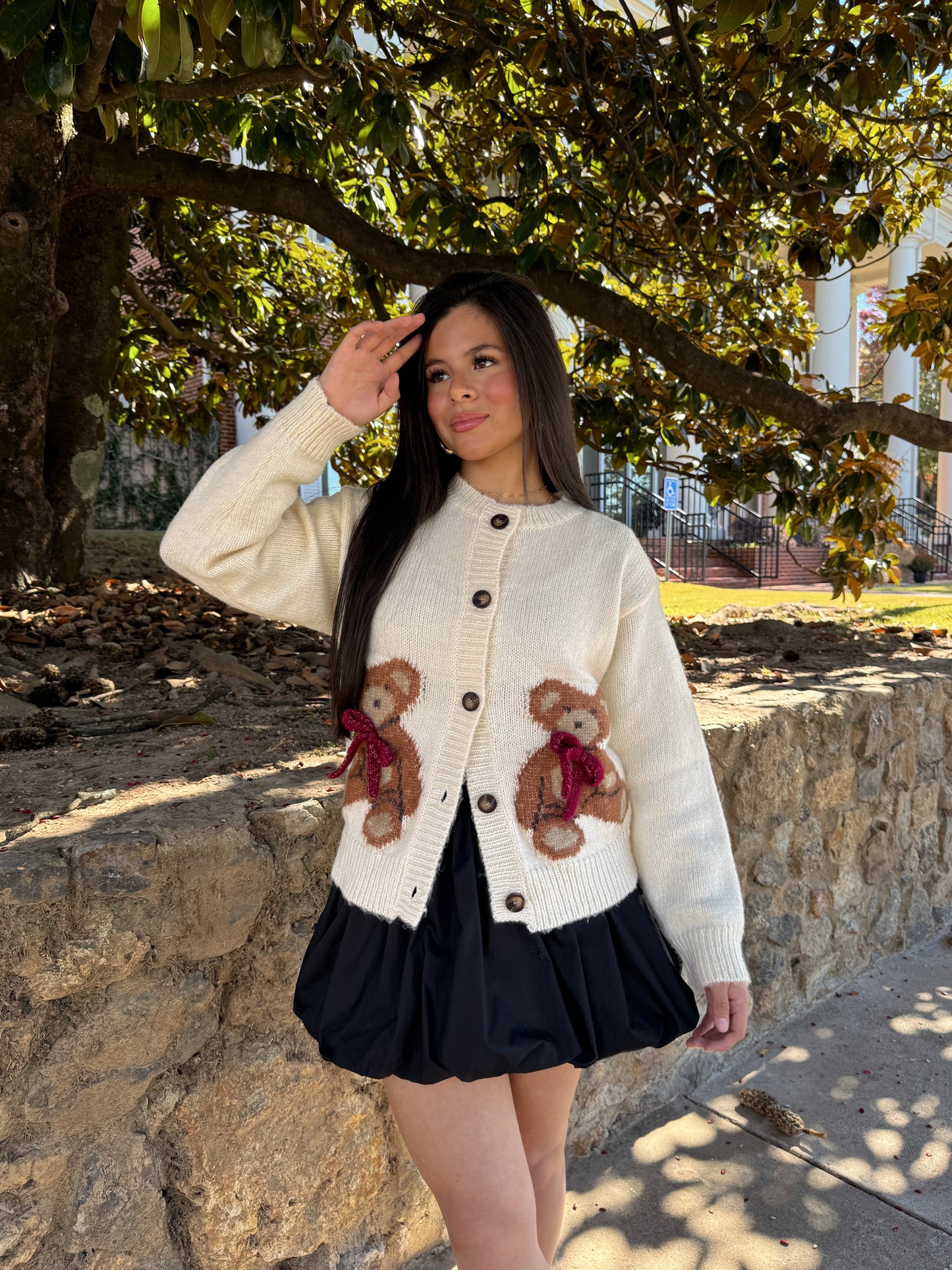 Teddy Bear Ivory Cardigan