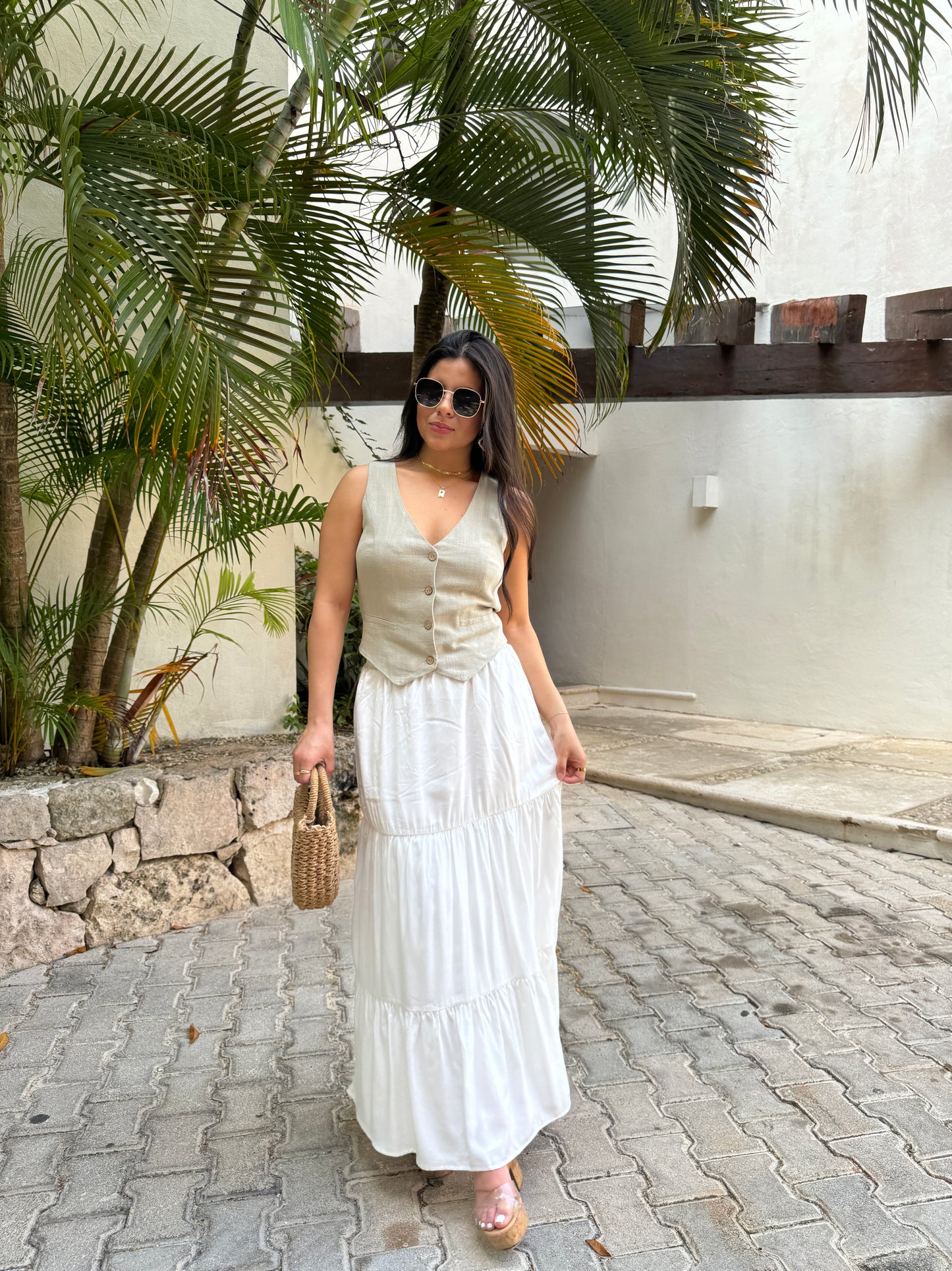 White Maxi Skirt