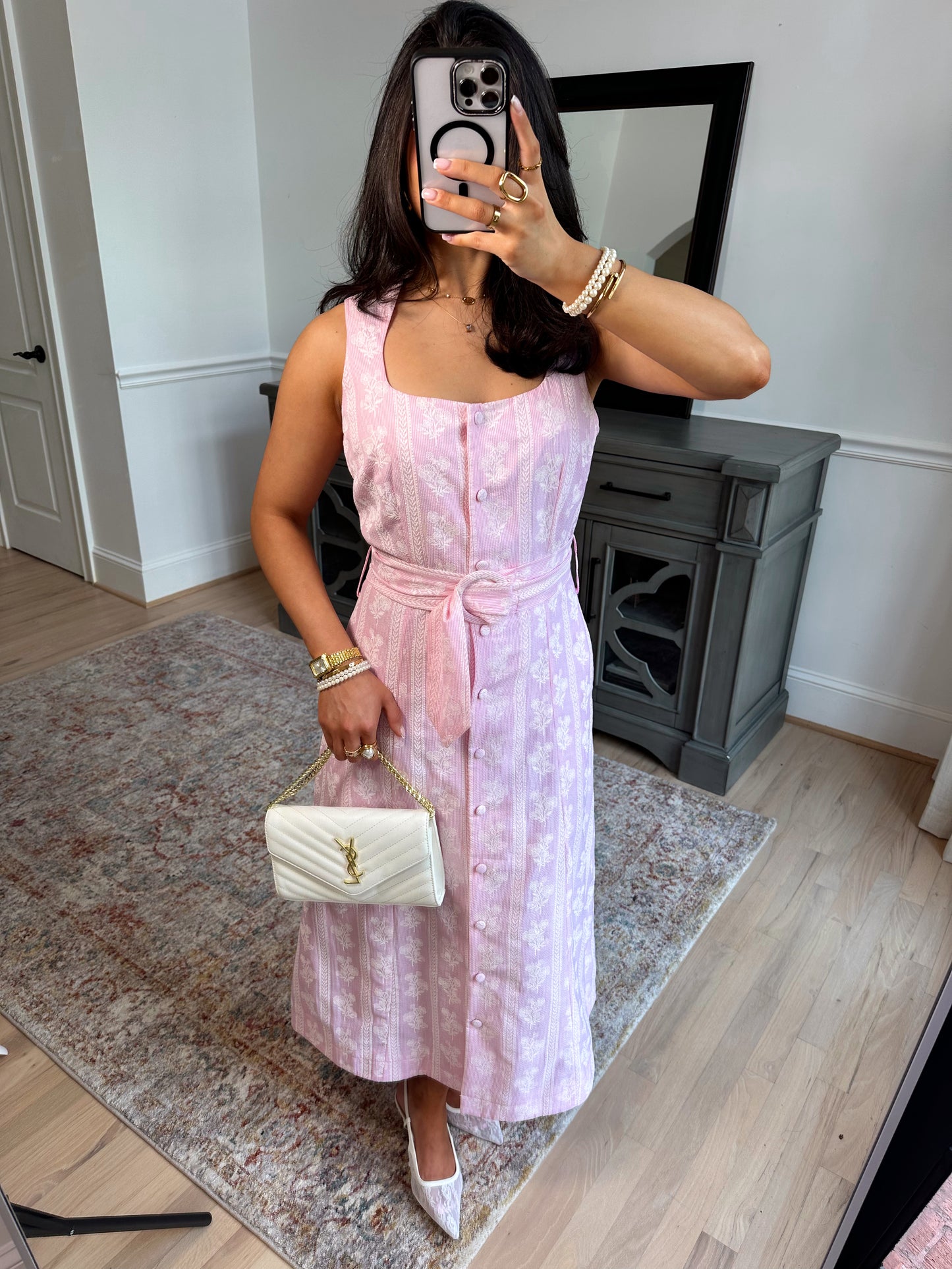 Rosalie Belted Midi Dress