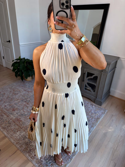 Marquise Polka Midi Dress