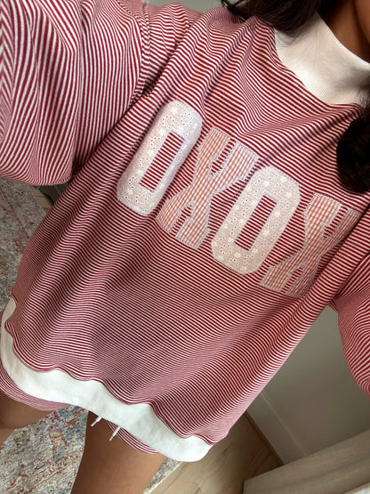 XOXO Mockneck Striped Set