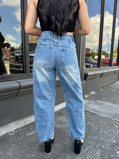 Denim Barrel Jeans