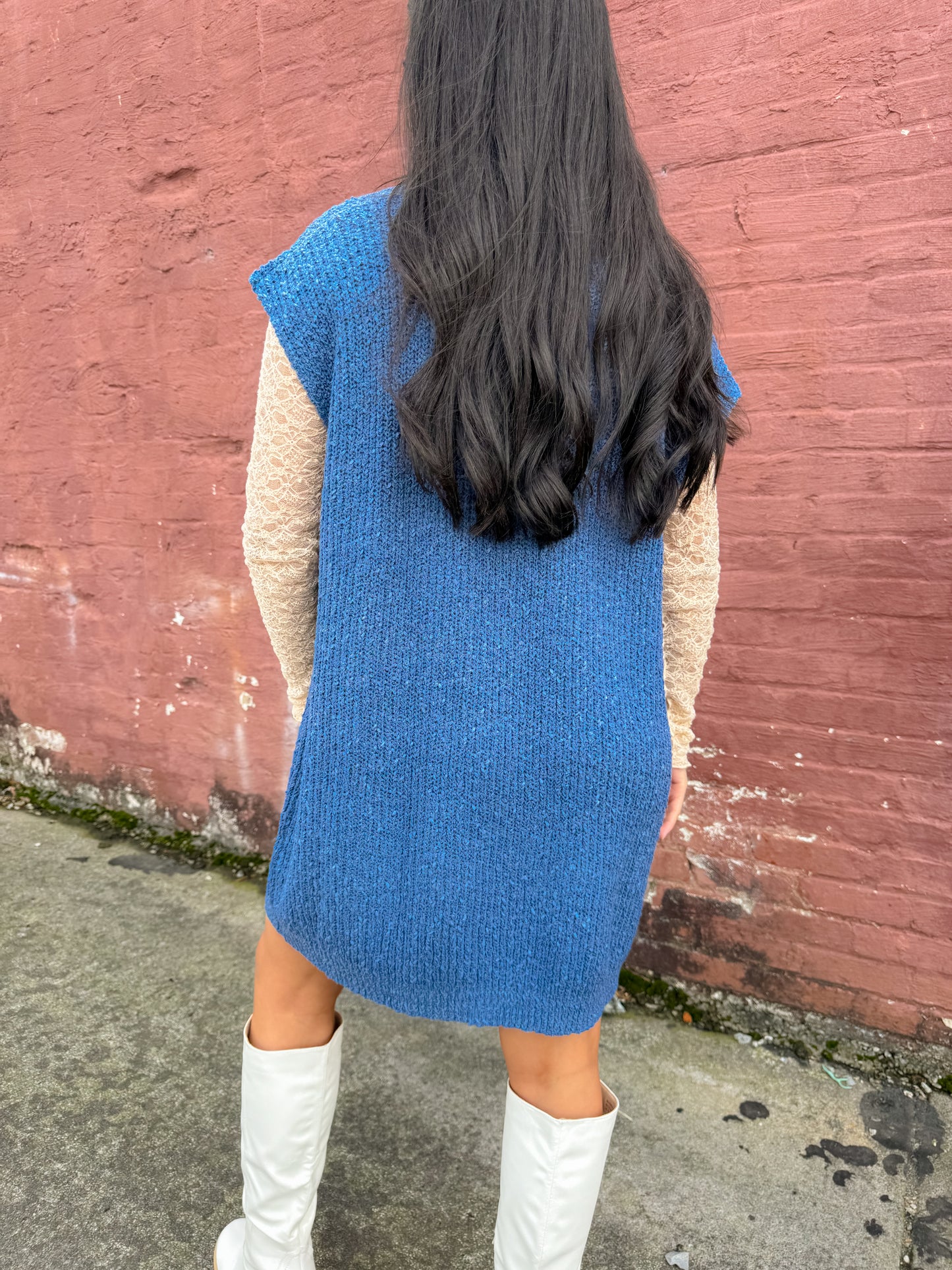 Ocean Knit Vest Dress