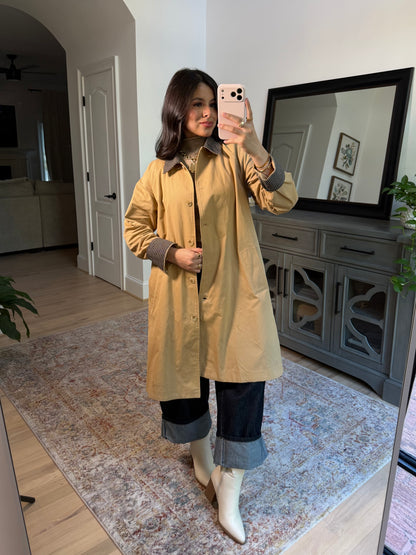 Oxford Tan Plaid Coat