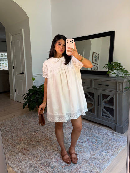 Charming White Babydoll Dress