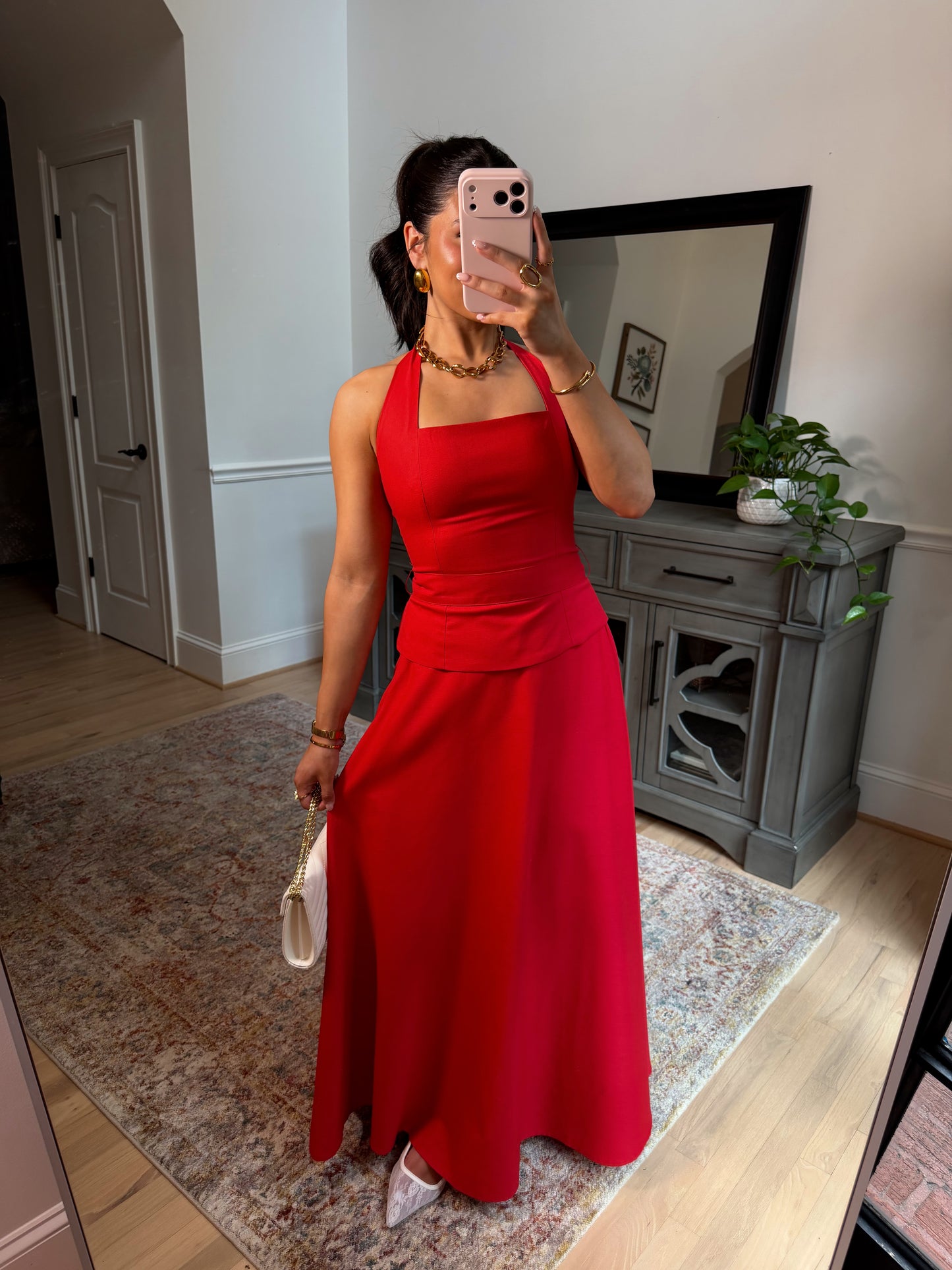Love Letter Red Top & Skirt Set