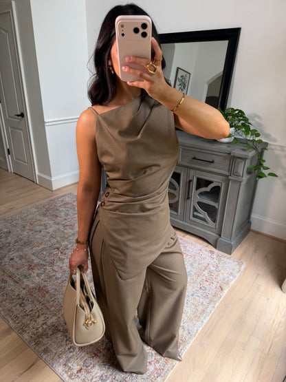 The Chestnut Mocha Top & Pant Set