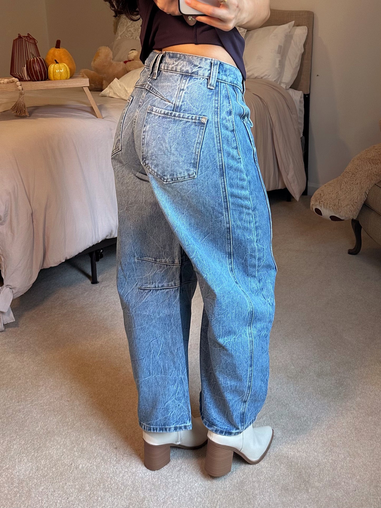 Denim Barrel Jeans