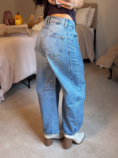 Denim Barrel Jeans