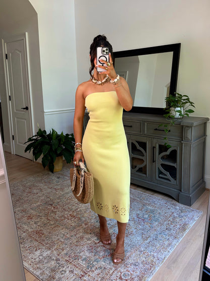 Soft Sunrise Knit Midi Dress
