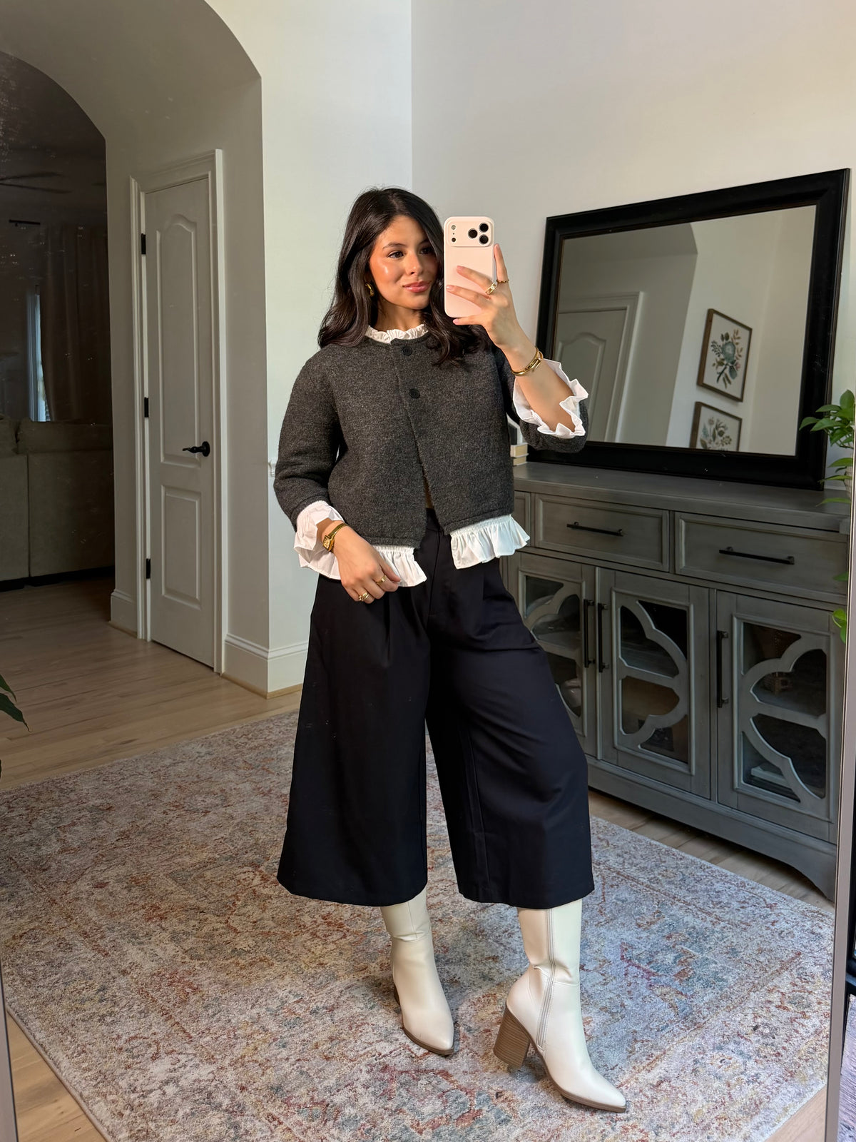Camille Poplin Cardigan Sweater