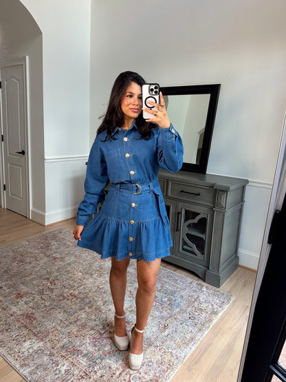 Classy Jolie Denim Dress