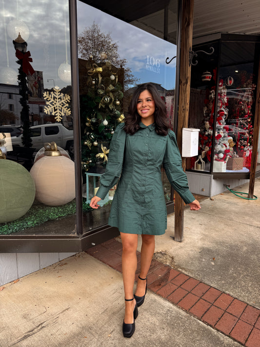 The Evergreen Elegance Dress