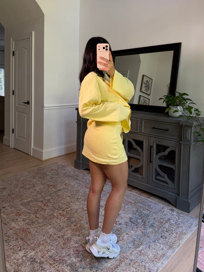Maple Yellow Mockneck & Skort Set