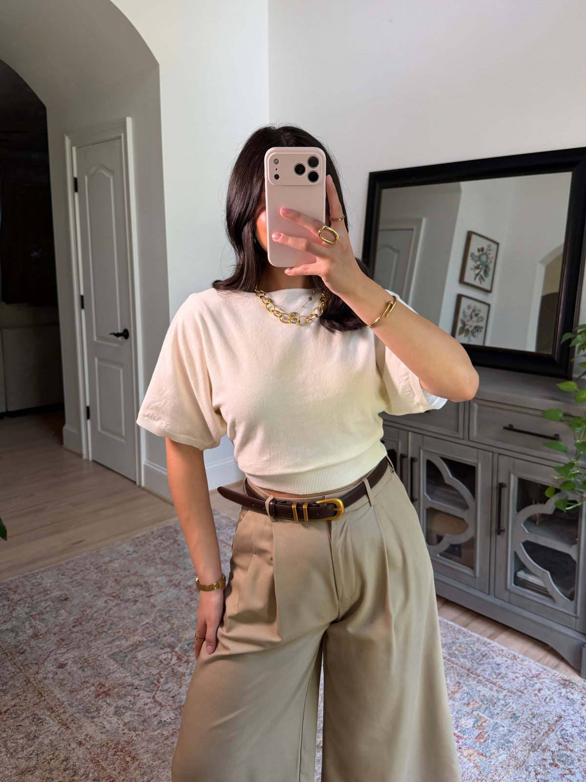 Amelie Ivory Knit Top