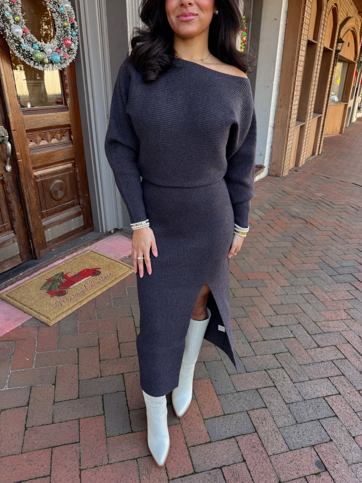 The Winter Evening Knit Dress