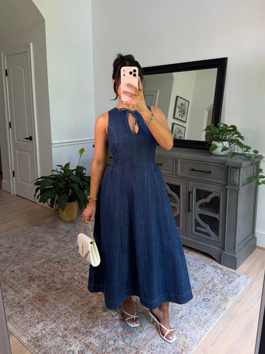 Bluebell Denim Drop Waist Dress