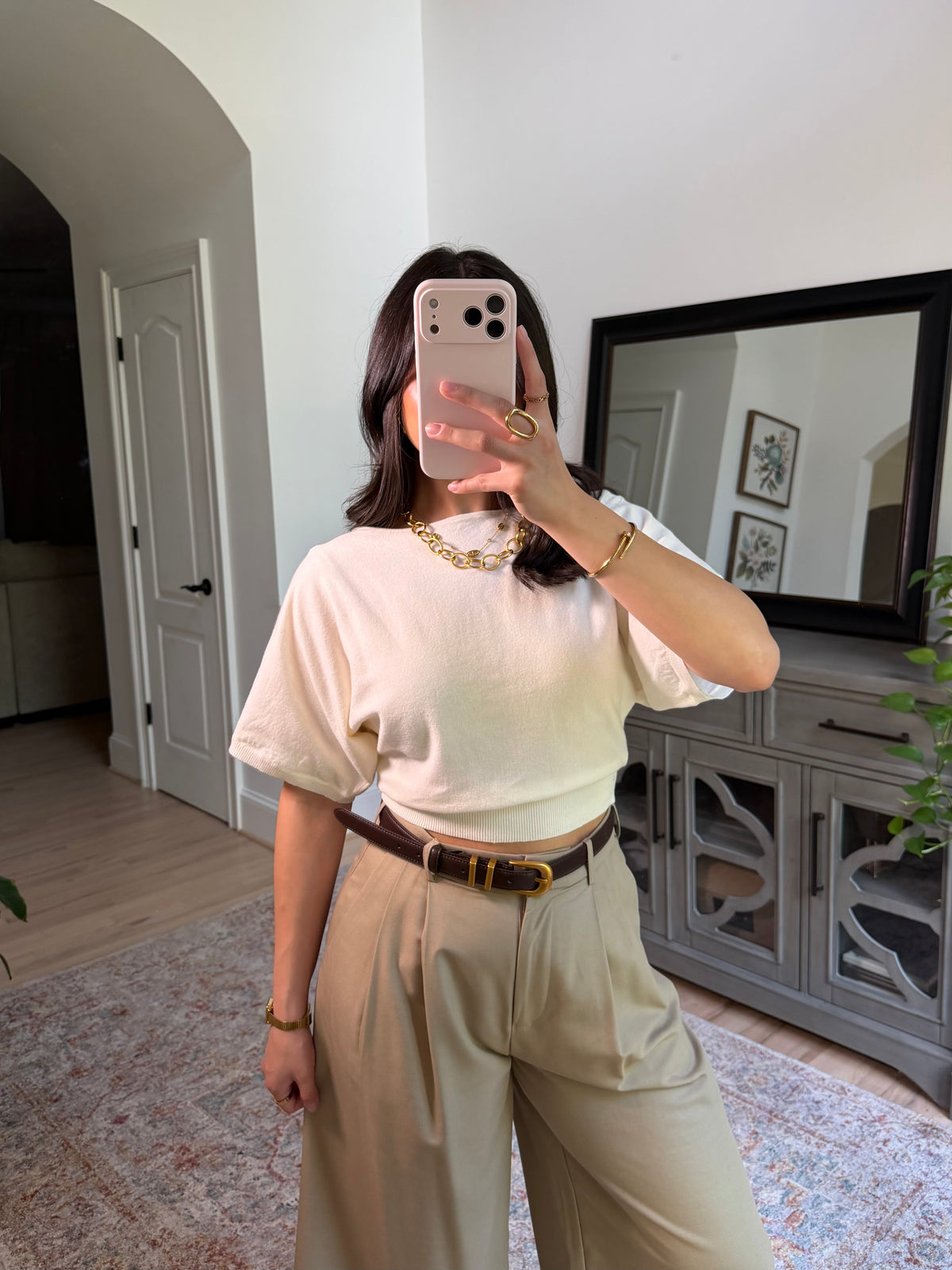 Amelie Ivory Knit Top
